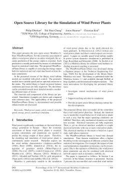 Open Source Library for the Simulation of Wind Power Plants