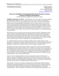 First U.S. Exhibition Covering Brazilian Paulo Bruscky`s Career