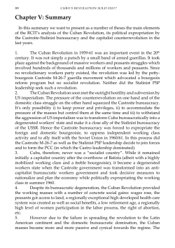 Chapter V: Summary - The Great Robbery of the South