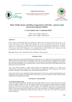 Debye-Waller factors and Debye temperatures of KClxBr1