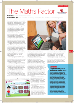 The Maths Factor independent review