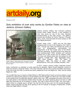Solo exhibition of over sixty works by Gordon Parks on view at