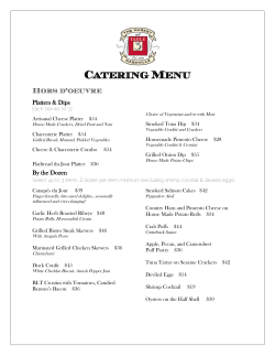 Catering Menu