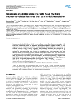 Multiple sequence-related features act in concert