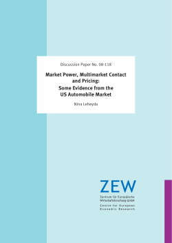 Market Power, Multimarket Contact and Pricing: Some