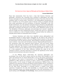 The Genesis of a Genre - The Indian Review of World Literature in