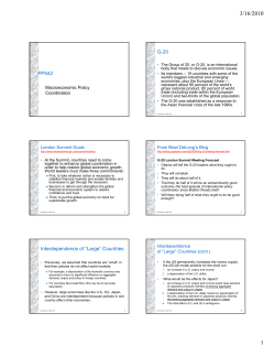 PP542 G-20 Interdependence of &ldquo;Large&rdquo; Countries