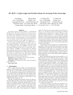 HC-BGP: A Light-weight and Flexible Scheme for Securing Prefix