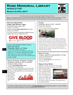 March-April 2017 Newsletter PDF