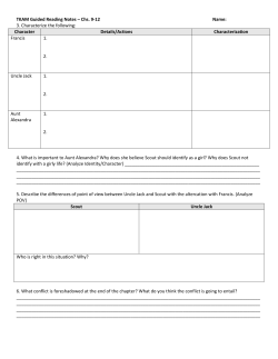 TKAM Guided Reading Notes &ndash; Chs. 9