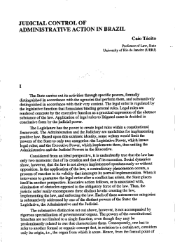 jijdicial control of administrattve action in brazil