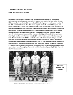 A Brief History of Central High Football