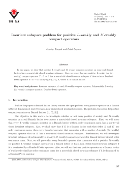 Invariant subspace problem for positive L-weakly
