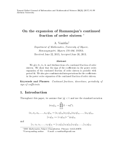 On the expansion of Ramanujan`s continued fraction of order sixteen