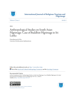 Anthropological Studies on South Asian Pilgrimage: Case of