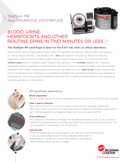 StatSpin MP Multipurpose Centrifuge with Digital