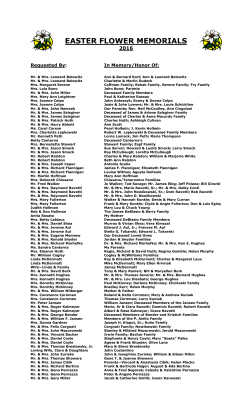 March 28, 2016 - St. Mary