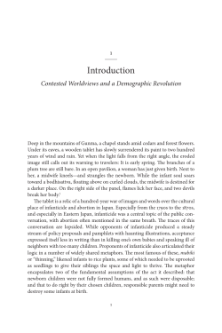 Infanticide and Population Growth in Eastern Japan, 1660&ndash;1950