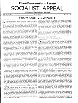 Pre-Convention Issue