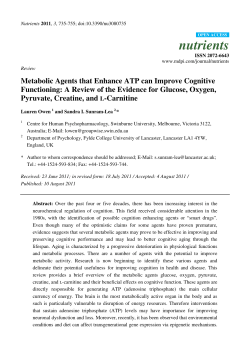 Metabolic agents that enhance ATP can improve