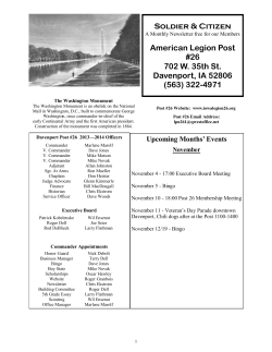 October - the American Legion Post #26