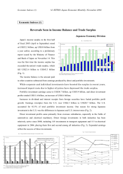 Reversals Seen in Income Balance and Trade Surplus