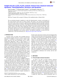 Insight into the Li2CO3–K2CO3 eutectic mixture from classical