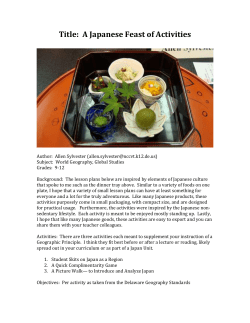 Title: A Japanese Feast of Activities