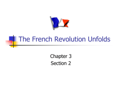 The French Revolution Unfolds
