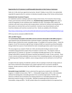 Opportunities for UI Customers to add Renewable Generation to