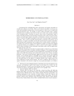 MIRRORED EXTERNALITIES - Notre Dame Law Review