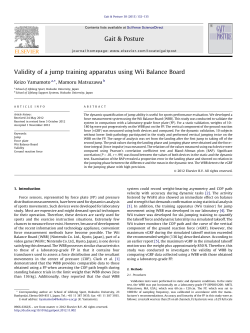 Validity of a jump training apparatus using Wii Balance