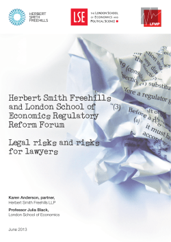 Herbert Smith Freehills and London School of Economics
