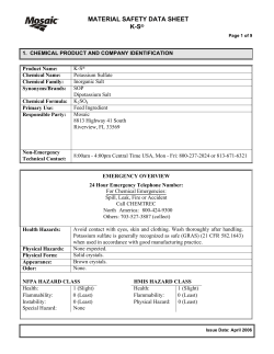 material safety data sheet ks