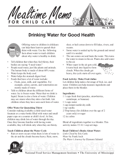 Drinking Water for Good Health