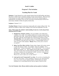 Jacob`s Ladder Program 5