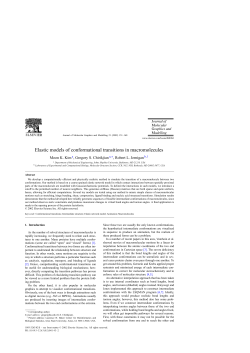 Elastic models of conformational transitions in macromolecules