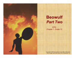 Beowulf: Part Two - Curriculum Companion