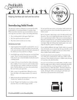 Introducing Solid Foods