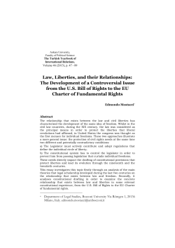 Law, Liberties, and their Relationships: The Development of a
