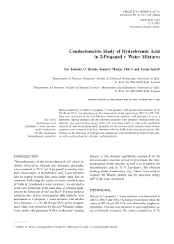 Conductometric Study of Hydrobromic Acid in 2