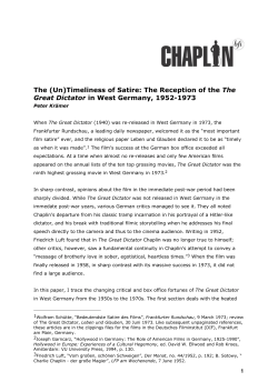 The (Un)Timeliness of Satire: The Reception of the