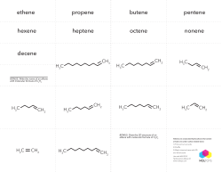 ethene hexene decene ______ heptene octene nonene propene