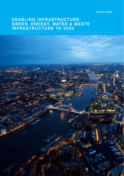 enabling infrastructure: green, energy, water