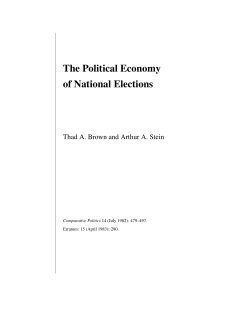 The Political Economy of National Elections