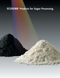 ECOSORB&reg; Products for Sugar Processing