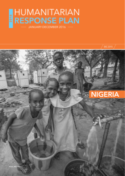 2016 Humanitarian Response Plan