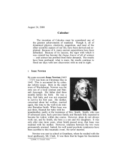 Calculus - Math TAMU