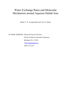 Water Exchange Rates and Molecular Mechanism around Aqueous