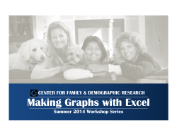 Making Graphs with Excel